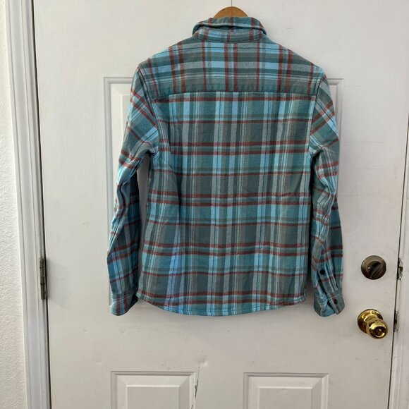 Cotopaxi Men's Mero Organic Flannel Button-Down Amber Plaid Shirt Sz Sm - Picture 4 of 7